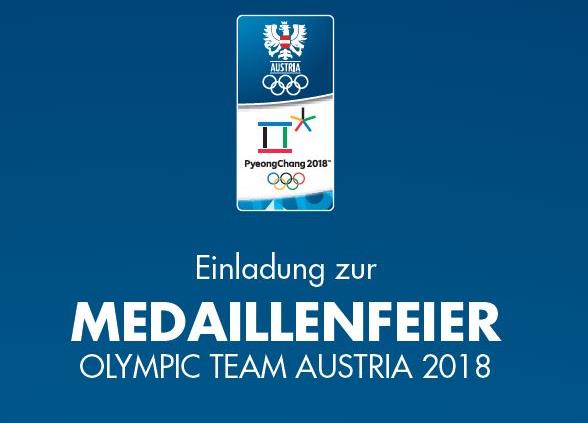 Foto für ,,Medaillenfeier der Österreichischen Olympia-Mannschaft" 2018 in Salzburg